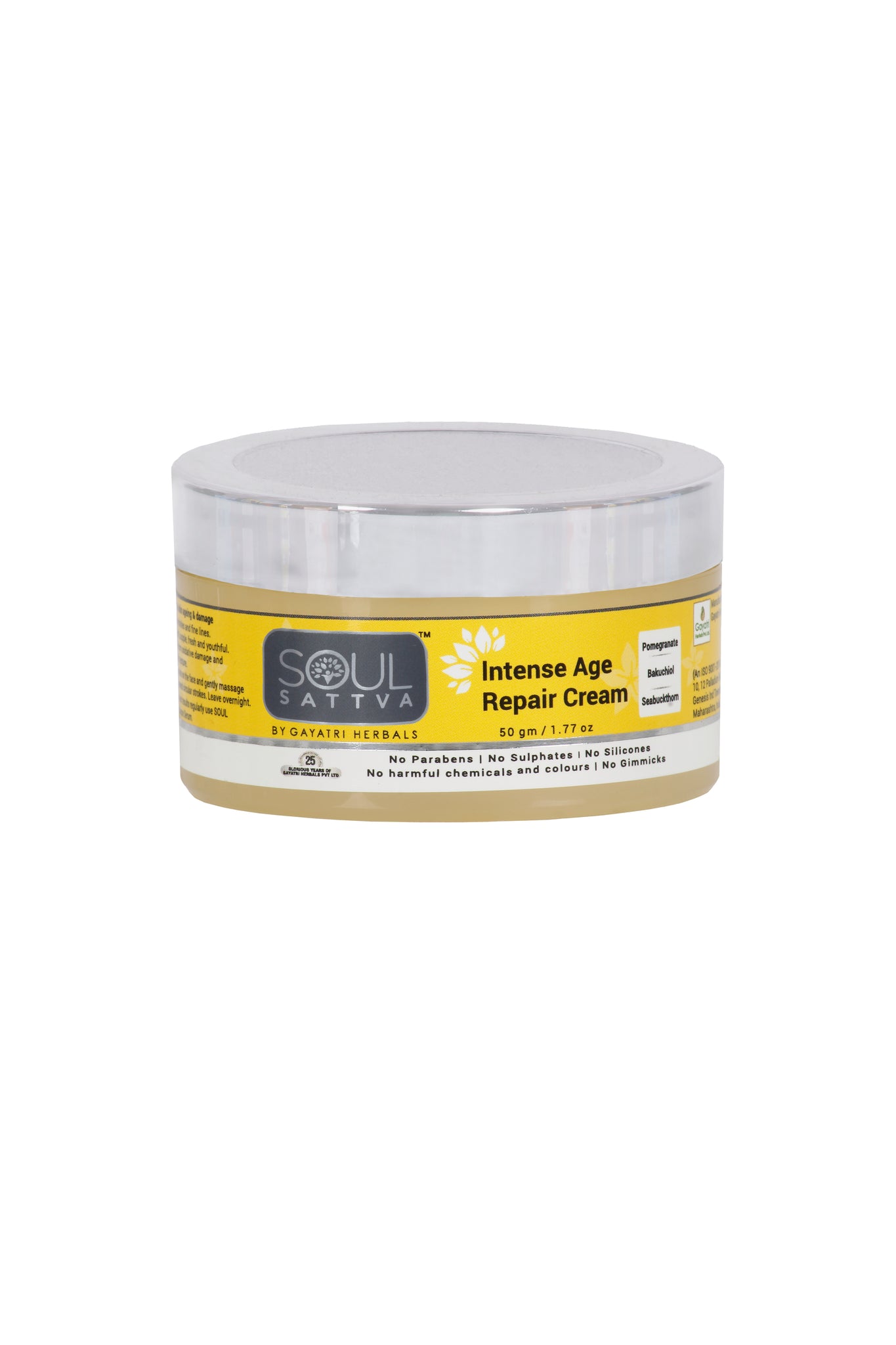 Intense Age Repair Cream - 50 gms ( Pomegranate I Bakuchiol I Seabuckthorn )