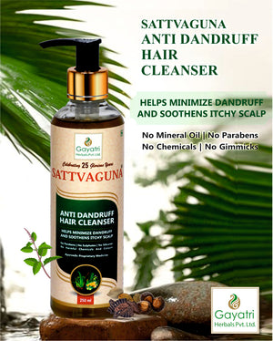 Sattvaguna Anti Dandruff Hair Cleanser - 250 ml ( Helps minimize dandruff I Soothens itchy scalp )